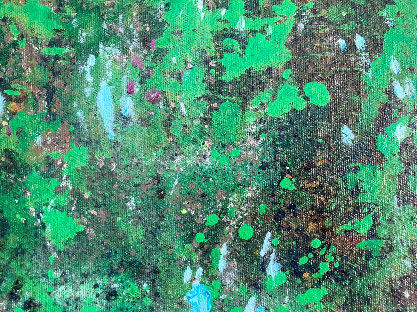 Abstract Landscape in Green