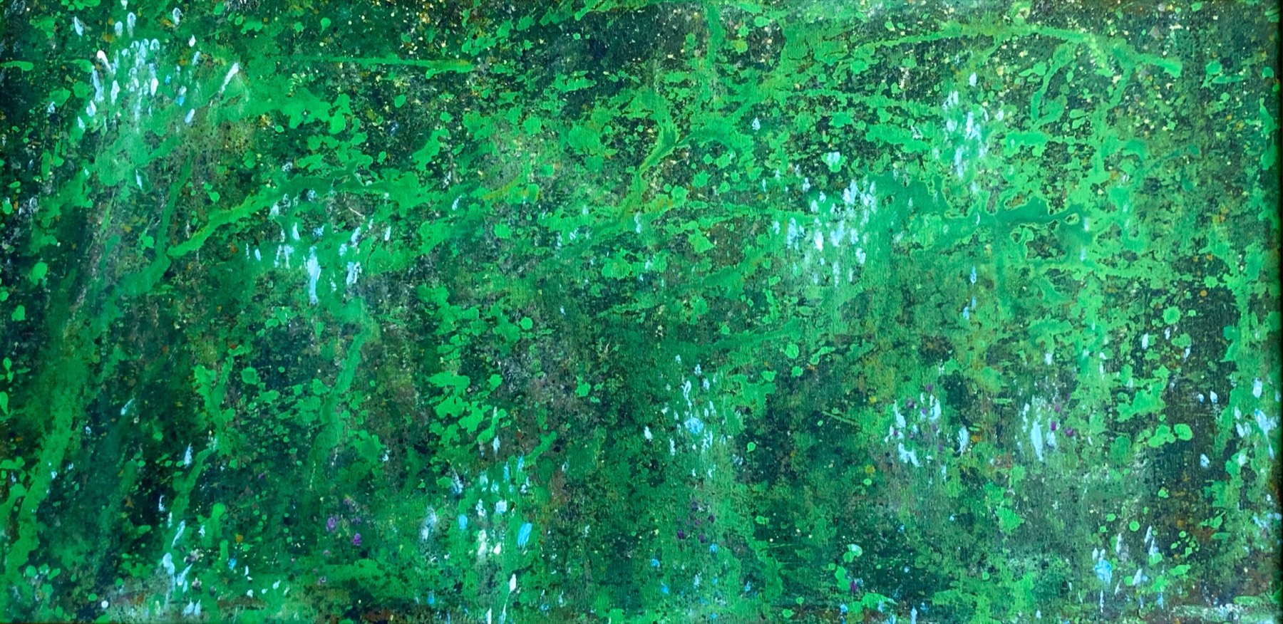 Abstract Landscape in Green